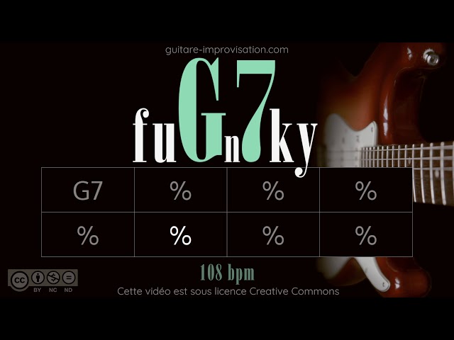 Soulful Funky G7 - Groove Backing Track