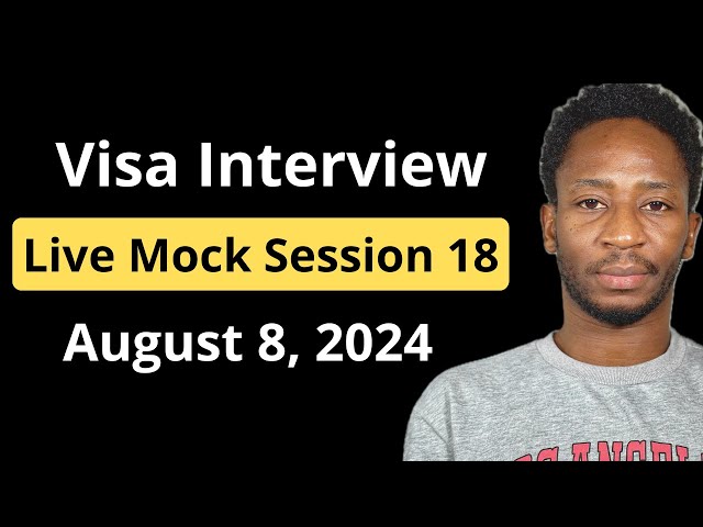 USA Student Visa Interview Mock Session 18. Don't focus on your scholarship.