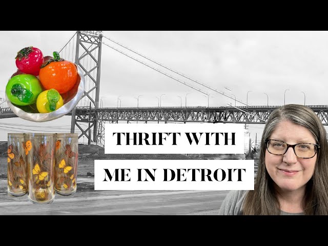 Come Thrift With Me in Detroit, Michigan | Vintage Thrift Haul