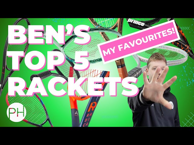 REVIEW: TOP 5 TENNIS RACKETS 2024 - COACH PICKED - BEN EDITION | Tennis Coach