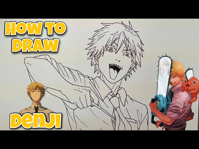 How To Draw Denji | Chainsaw Man | Step By Step Tutorial #drawing #animedrawing