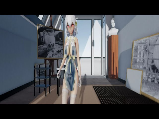 180 VR MMD - Boob slap in face 17 - sirius - AOA good luck