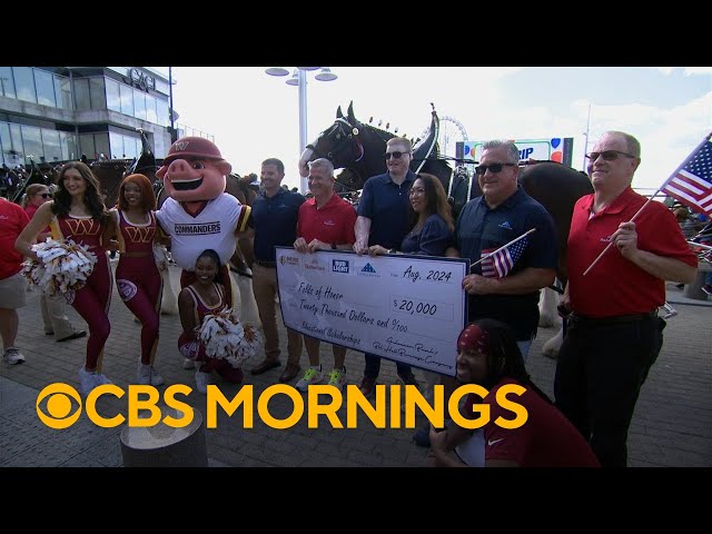 How the Budweiser Clydesdales support veterans