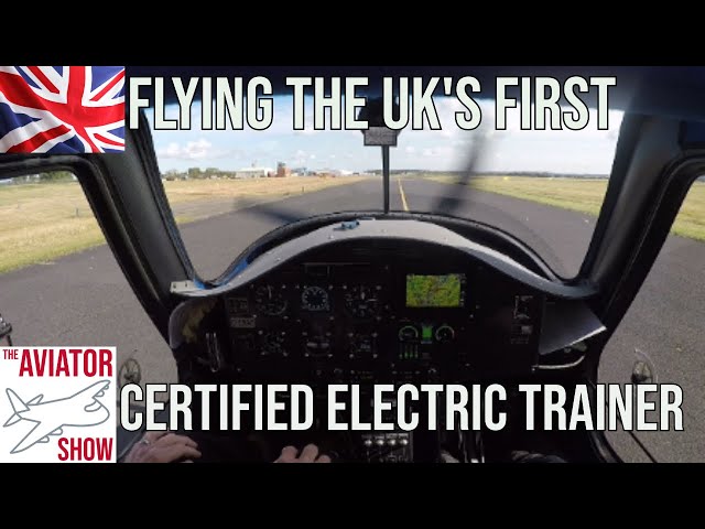 Flying the UK's first certified Electric Trainer.