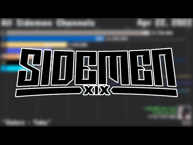 All Sidemen members Sub Count History (2010-2022)