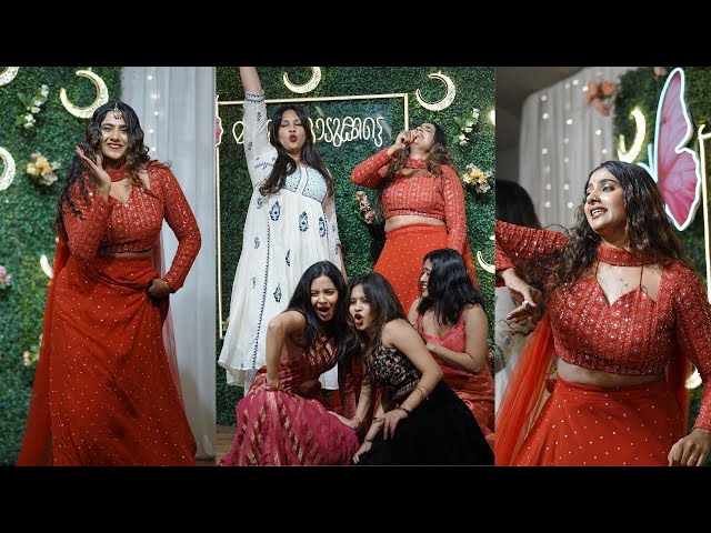 BOLLYWOOD WEDDING DANCE with FRIENDS😍💥💃| Sangeeth Performance 😍| NEHA MATHEW