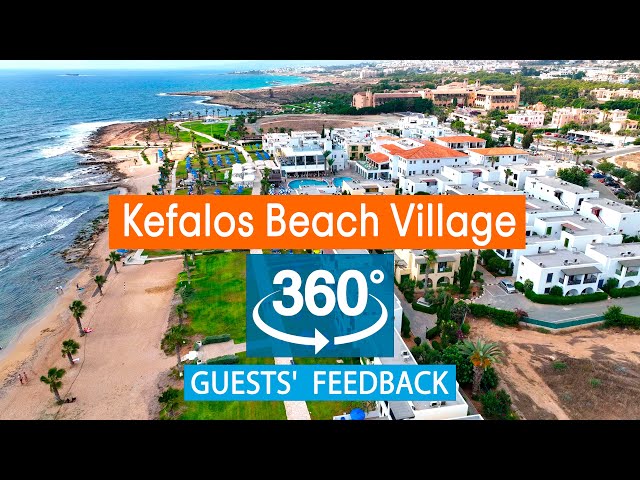 Kefalos Beach Tourist Village: VR 360° Drone Review Based on TripAdvisor. Cyprus