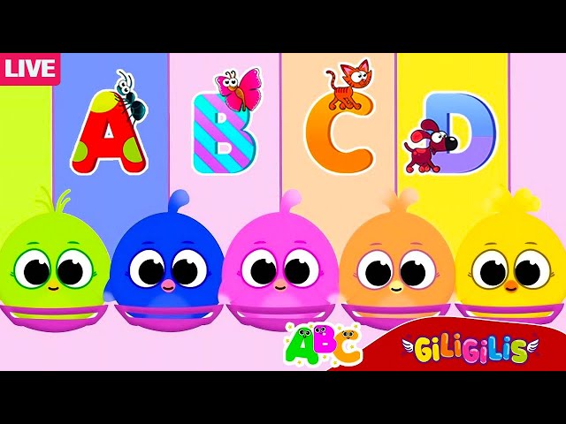 ABC Song + More Educational Nursery Rhymes & Kids Songs - Best Learning Videos with Giligilis