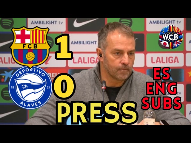 FLICK PRENSA FC BARCELONA 1 - 0 ALAVES LA LIGA J22  |  ES + ENG SUBS