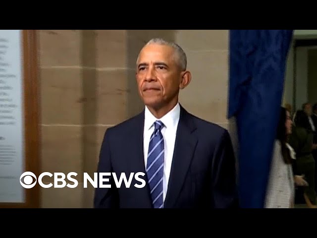 Former Presidents Clinton, Bush and Obama arrive for Trump inauguration