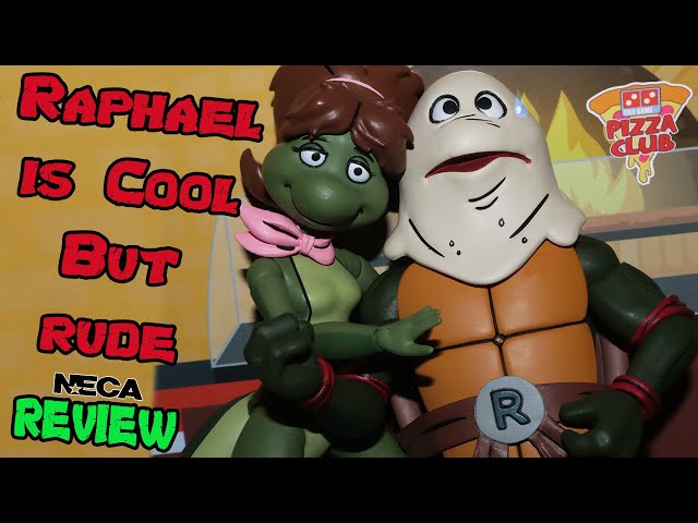 NECA Pizza Club Cartoon TMNT Raphael Action Figure Review | RAPHAEL IS COOL BUT RUDE