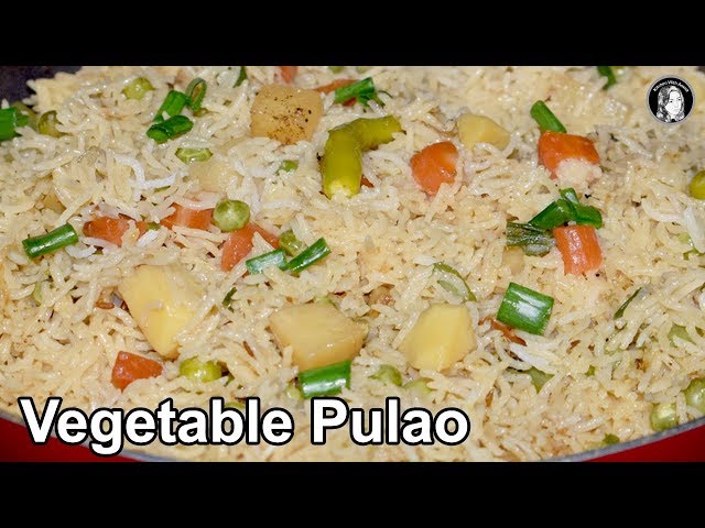 Vegetable Pulao Recipe - Easy Veg Pulav - Vegetable Rice Recipe by Kitchen With Amna