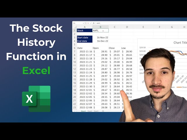 Stock History Function in Excel: Step By Step Guide