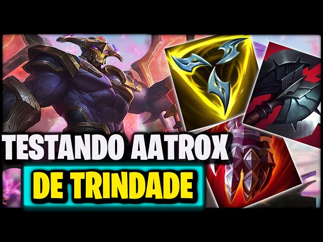 TESTANDO O FAMOSO AATROX DE TRINDADE, AATROX VS ORNN | League of Legends |