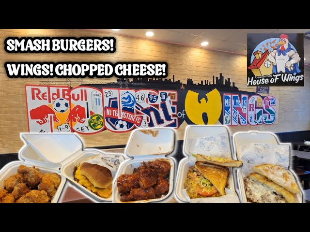 Smash Burgers and Wings at House of Wings in Elmwood Park, NJ!  Now Open!