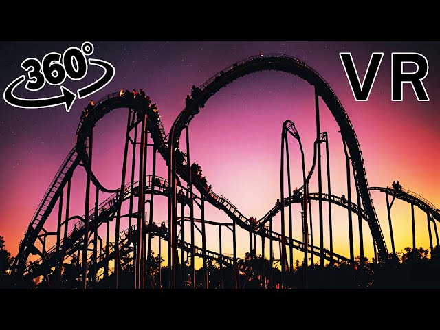 VR 360 Roller Coaster Night Ride