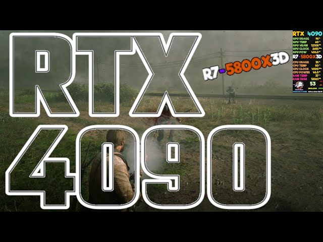 RTX 4090+R7 5800X3D RDR 2 8K UHD DLSS OFF