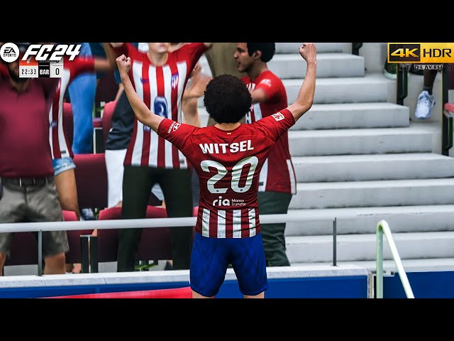 EA SPORTS FC™ 24 : Atlético de Madrid v FC Barcelona - LaLiga | Cívitas METROPOLITANO [4K/HDR PS5™]