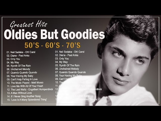 🎙Oldies But Goodies 50's 60's 70's 📀Paul Anka, Elvis Presley, Andy Williams, Matt Monro, Engelbert