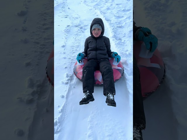 Snowmageddon January 2025 Kids Snow Tubbing Part 3