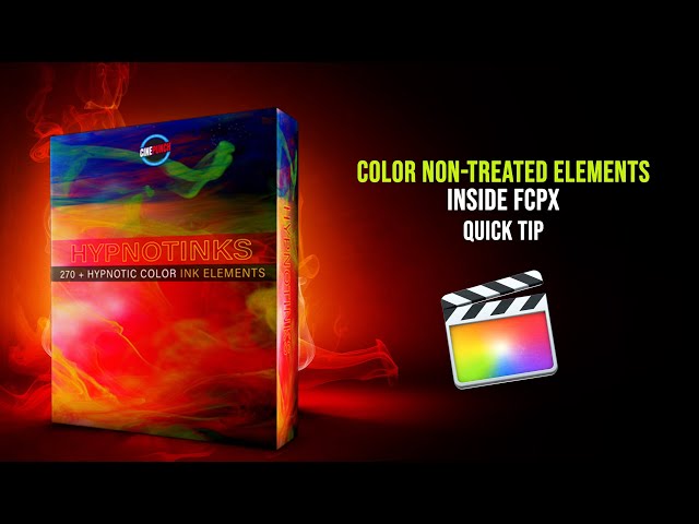 Fast Color Enhancement inside Final Cut Pro X for CINEPUNCH non-color treated VFX Elements