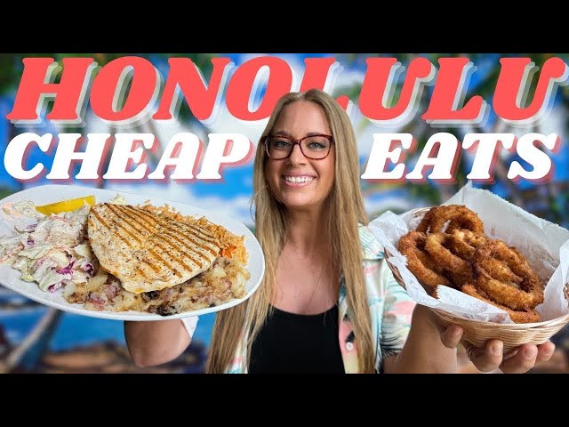 12 CHEAP EATS You Must Try in HONOLULU HAWAII!