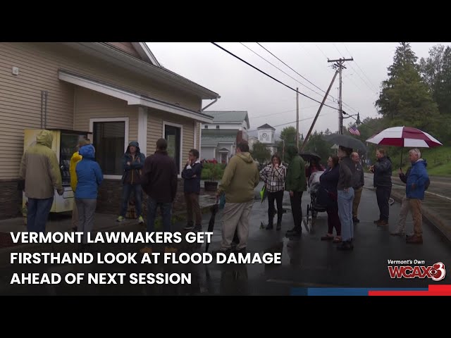 Vermont lawmakers get firsthand look at flood damage ahead of next session