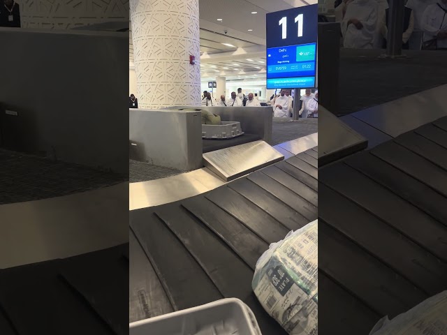 Jeddah airport baggage receiving area King Abdul Aziz International Airport Jeddah #makkah #airport