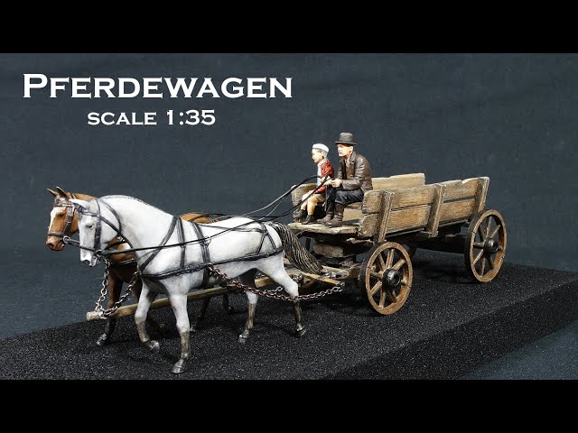 Pferdewagen aus Holz in scale 1:35 bauen und bemalen