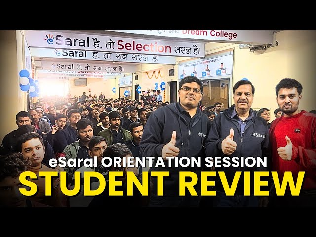 esaral Student Review | First Day At Esaral offline Kota | Orientation | NK Gupta Sir Interview