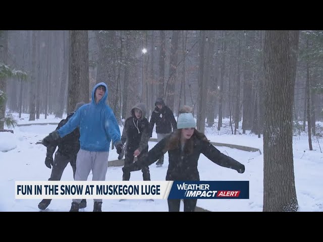 Fun in the snow at Muskegon Luge