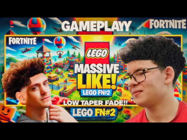 Lego Fortnite Gamepaly Massive Like Low Taper Fade!!!