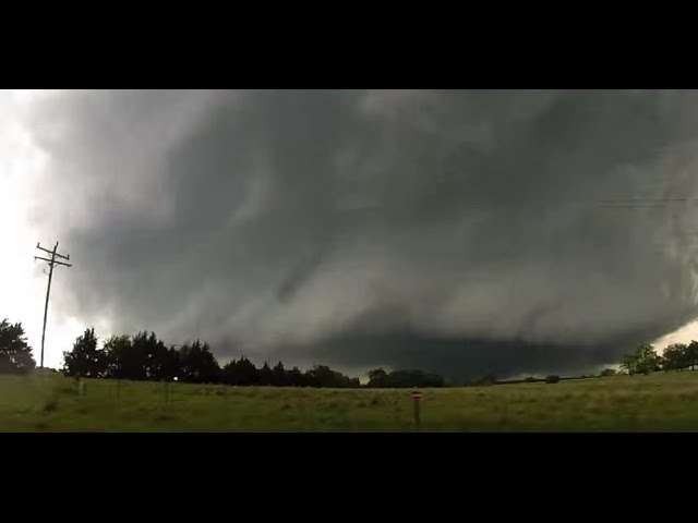 Massive Wedge Tornado near Sulphur, OK (GoPro Time Lapse) - May 9, 2016