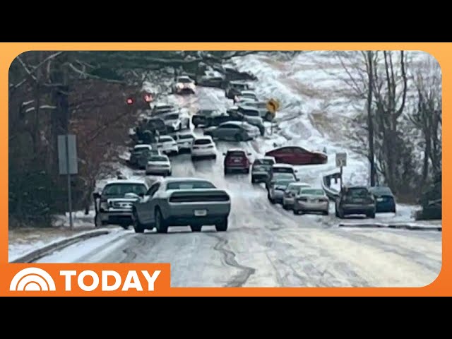 Residents dig out after historic snowfall in the South