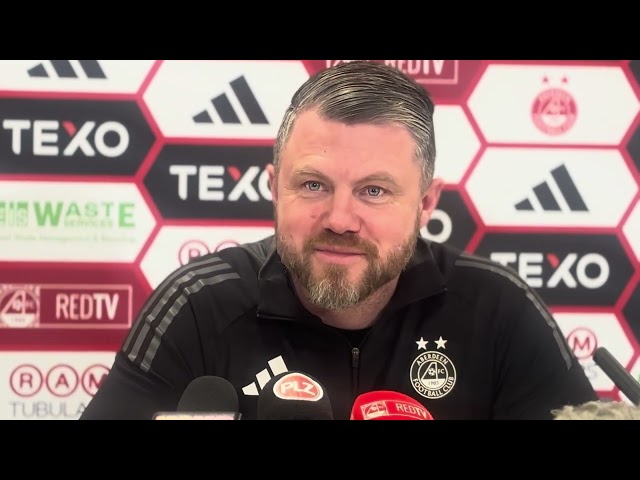 "Roos is back" Jimmy Thelin Press Conference | Dundee vs Aberdeen