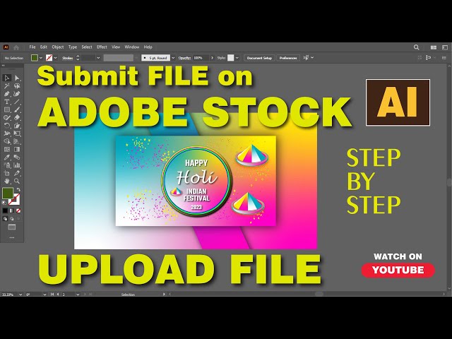 Adobe stock file upload