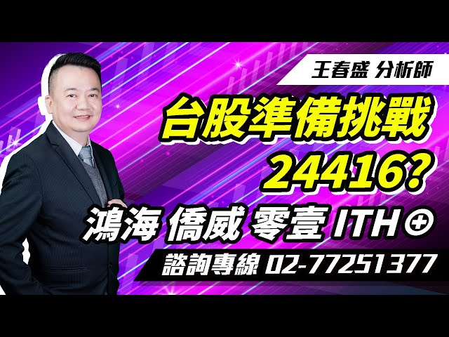 理周TV-20250213盤後-王春盛 春秋鼎盛／台股準備挑戰24416? 鴻海、僑威、零壹、ITH⊕