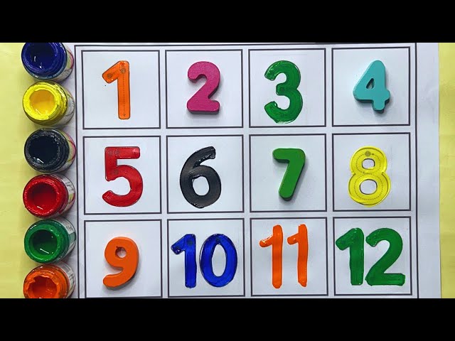 Number Song 1 to 20 | Count to 1-100 | Learn Counting | One To Hundred Counting | 123 Numbers, 1234