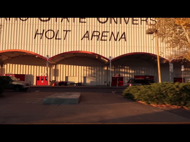 Holt Arena Drive Around in Pocatello Idaho  Royalty Free Stock Video