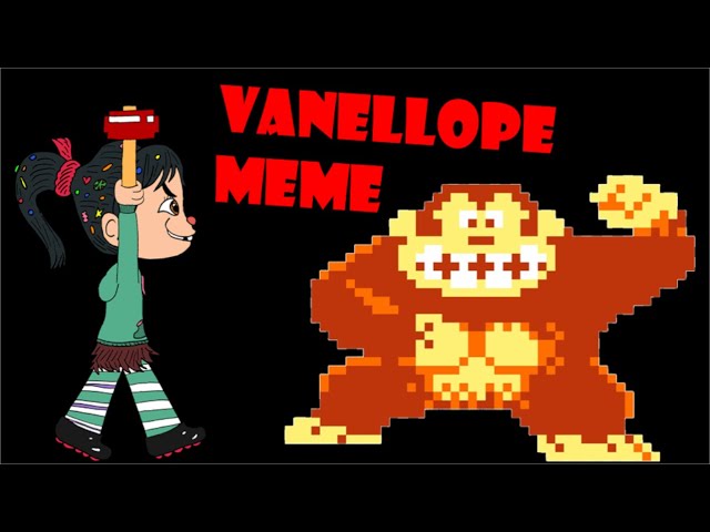 Vanellope Von Schweetz Donkey Kong Hammer Meme !!!!