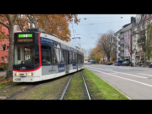 Mit der Straßenbahn🚋Linie 2 durch Freiburg❤️Winter🎅🏻Schwarzwald🎄Deutschland🇩🇪