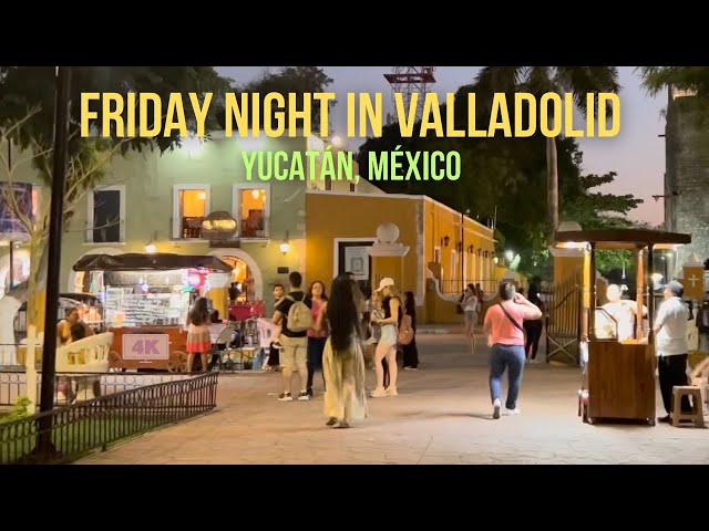 🌟Valladolid, Yucatán, México: Magical Twilight 4K Virtual Walking Tour around Centro in January 2024