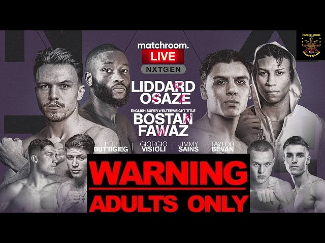 GEORGE LIDDARD VS DERRICK OSAZE | MATCHROOM BOXING | LIVESTREAM | FIGHT REACTION