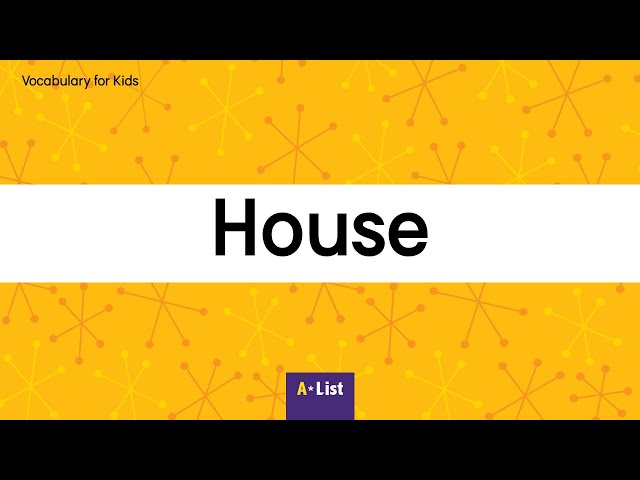 Vocabulary for Kids l House