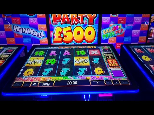 Scarborough  arcade slots  community  party £500 party time win wall party pop untamed Africa & more