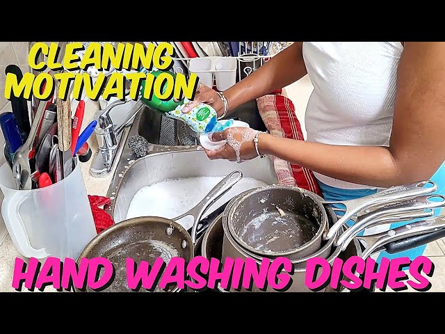 Hand Washing Dishes Cleaning Motivation | Clean With Me!