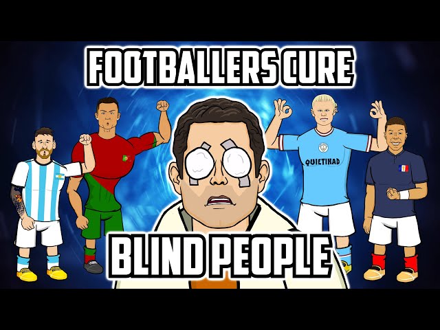 FOOTBALLERS CURE BLIND PEOPLE! (Frontmen 5.1 Feat Ronaldo Messi Mbappe Haaland and more)