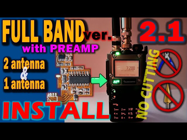 HF FULL BAND Mod. v2.1 w/ PREAMP - INSTALL - Quansheng UV-K5 (Si4732 chip)