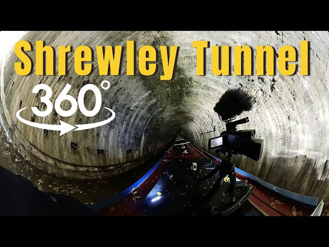 360° Degree Video of Narrowboat Through Shrewley Tunnel