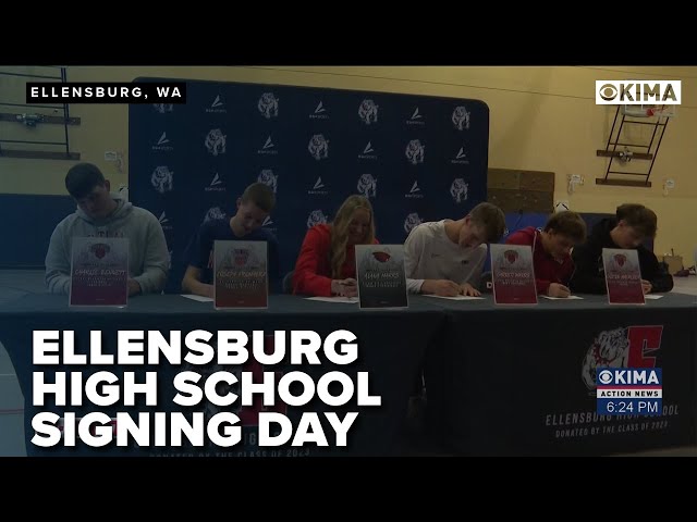 Ellensburg High School Hosts Signing Day for Student Athletes